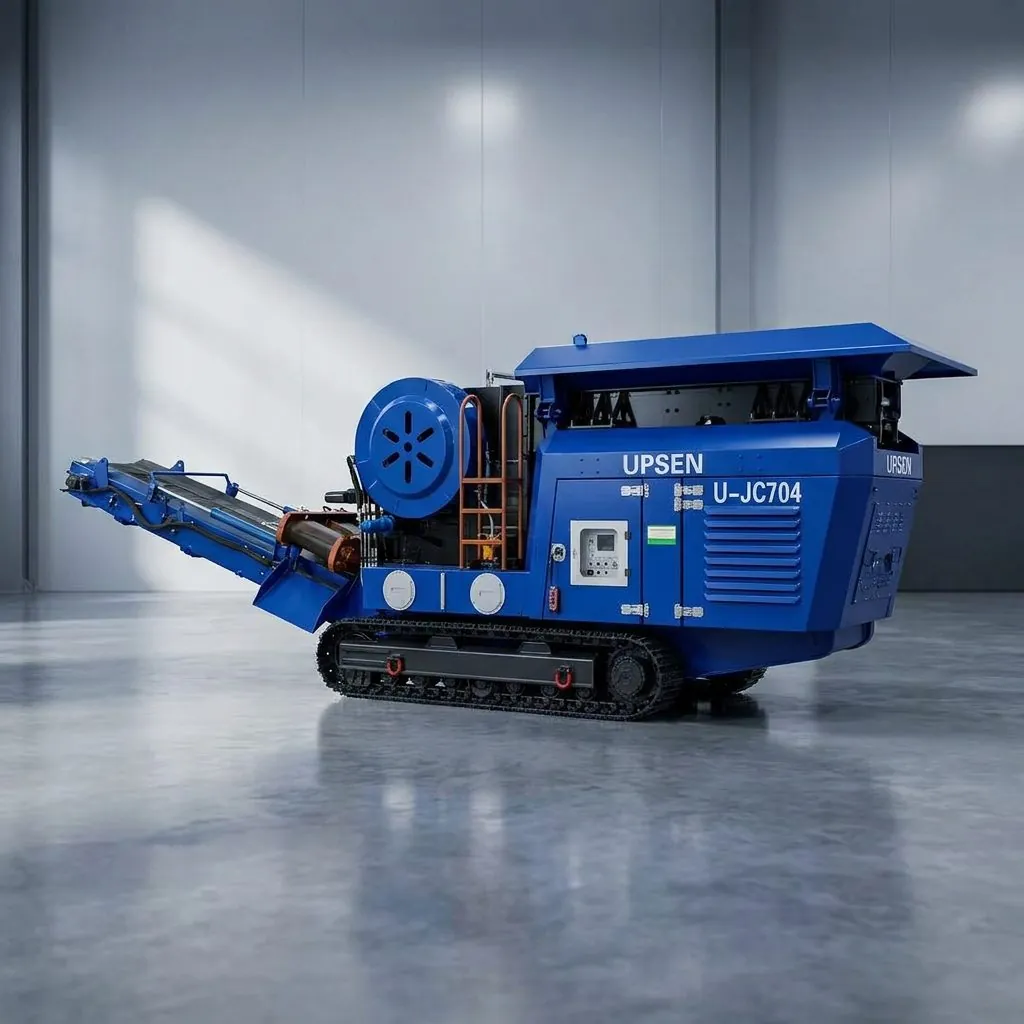 UPSEN UJC704 tracked mobile jaw crusher